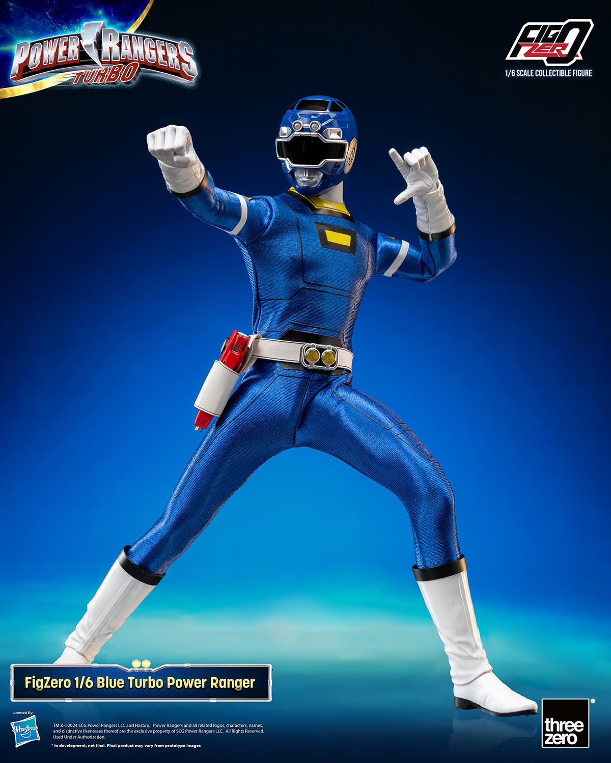 Threezero Figzero: Power Rangers Turbo - Blue Ranger Escala 1/6