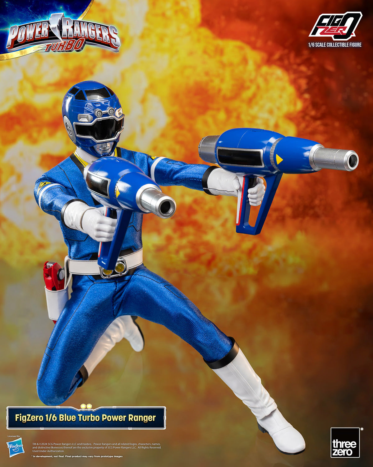 Threezero Figzero: Power Rangers Turbo - Blue Ranger Escala 1/6