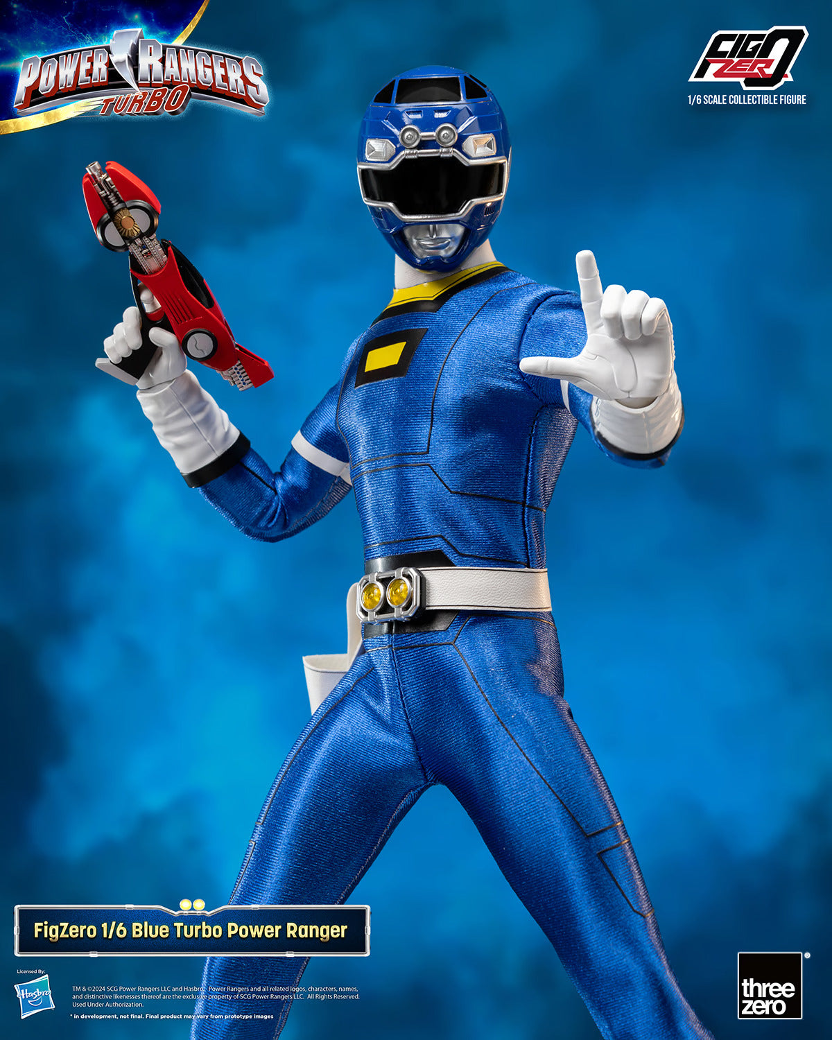 Threezero Figzero: Power Rangers Turbo - Blue Ranger Escala 1/6