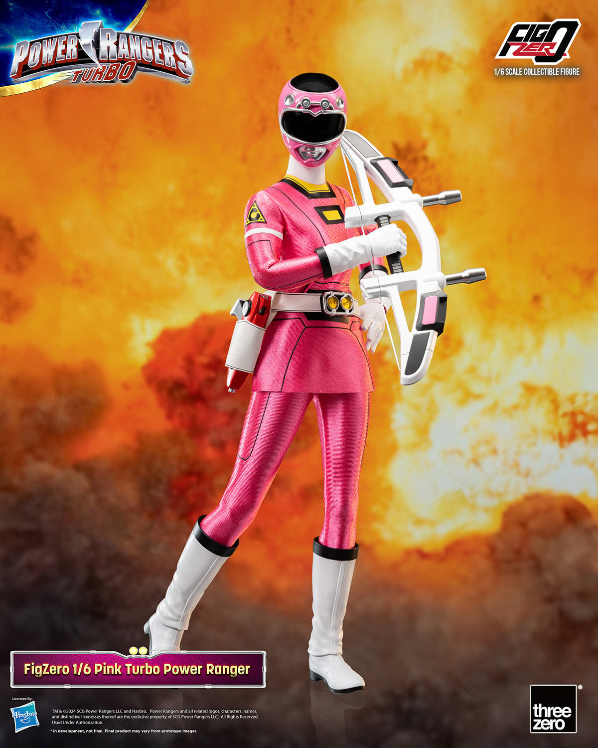 Threezero Figzero: Power Rangers Turbo  - Pink Ranger Escala 1/6