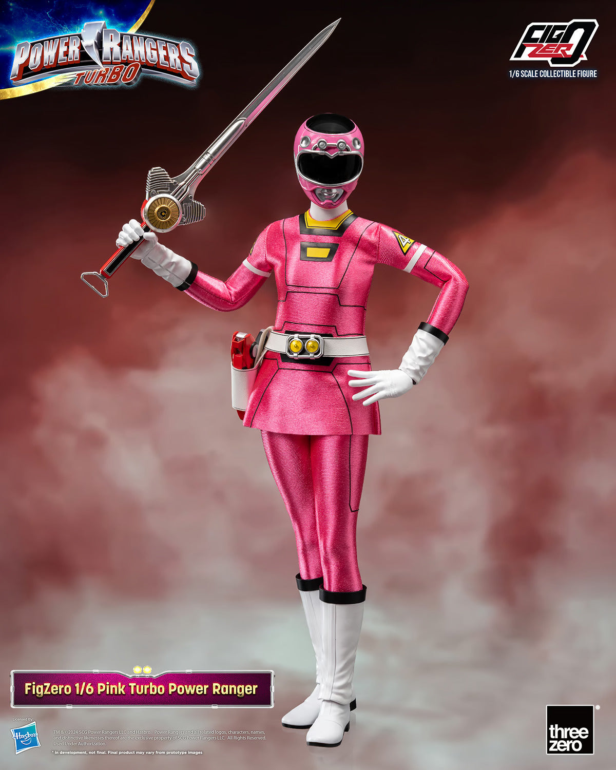 Threezero Figzero: Power Rangers Turbo  - Pink Ranger Escala 1/6