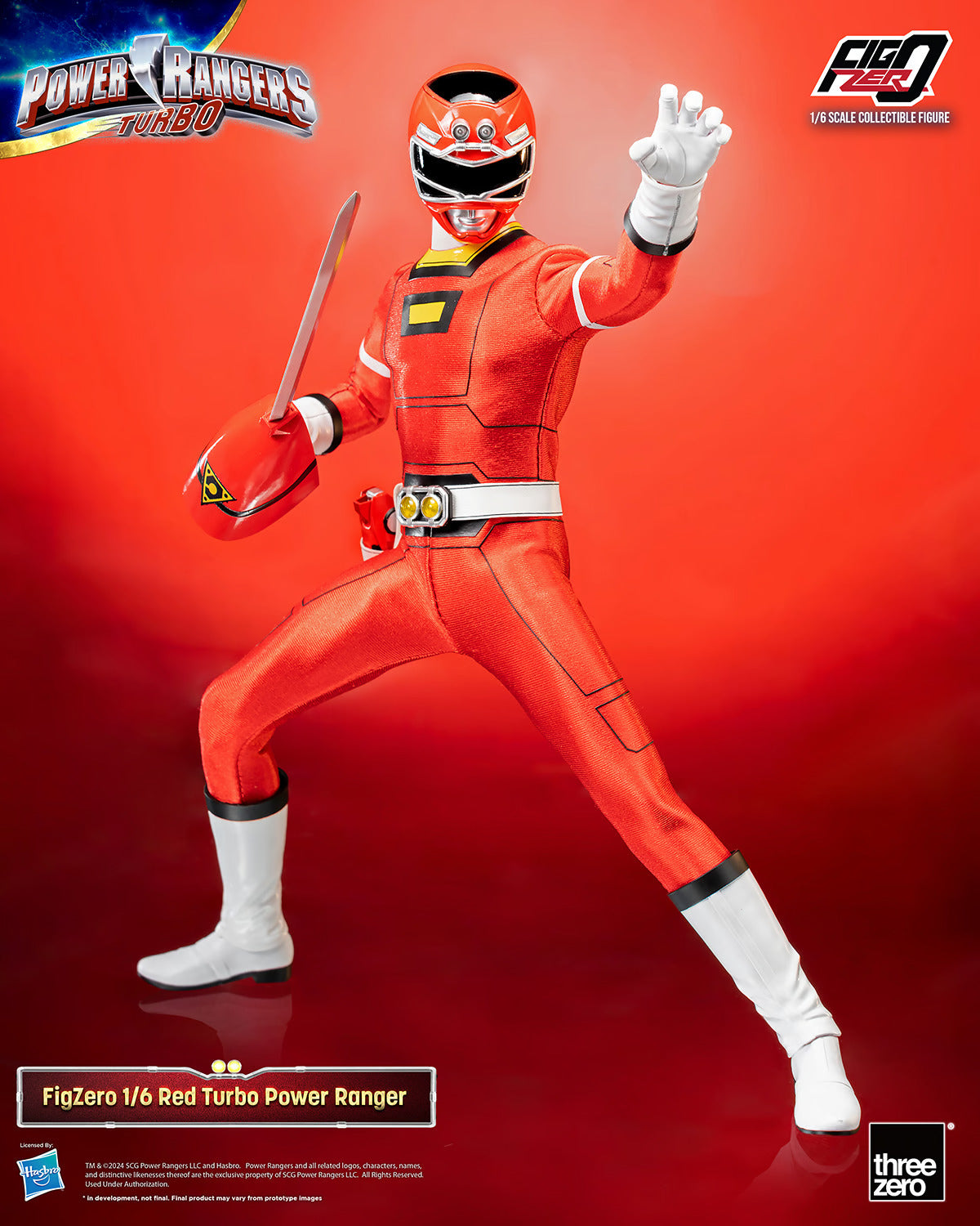 Threezero Figzero: Power Rangers Turbo - Red Ranger Escala 1/6