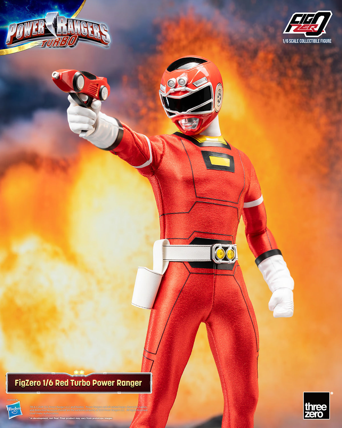 Threezero Figzero: Power Rangers Turbo - Red Ranger Escala 1/6