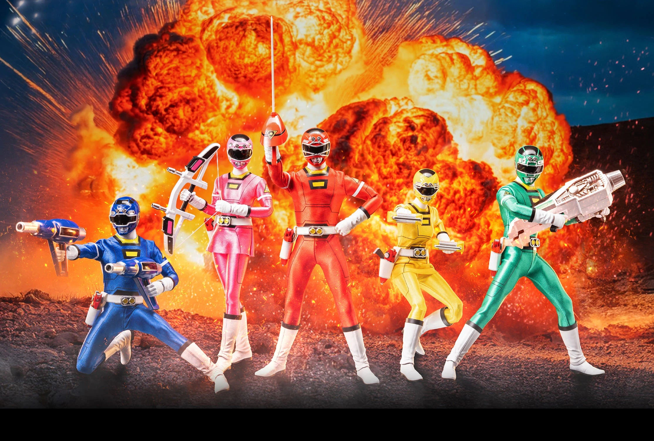 Threezero Figzero: Power Rangers Turbo - Pack Rangers