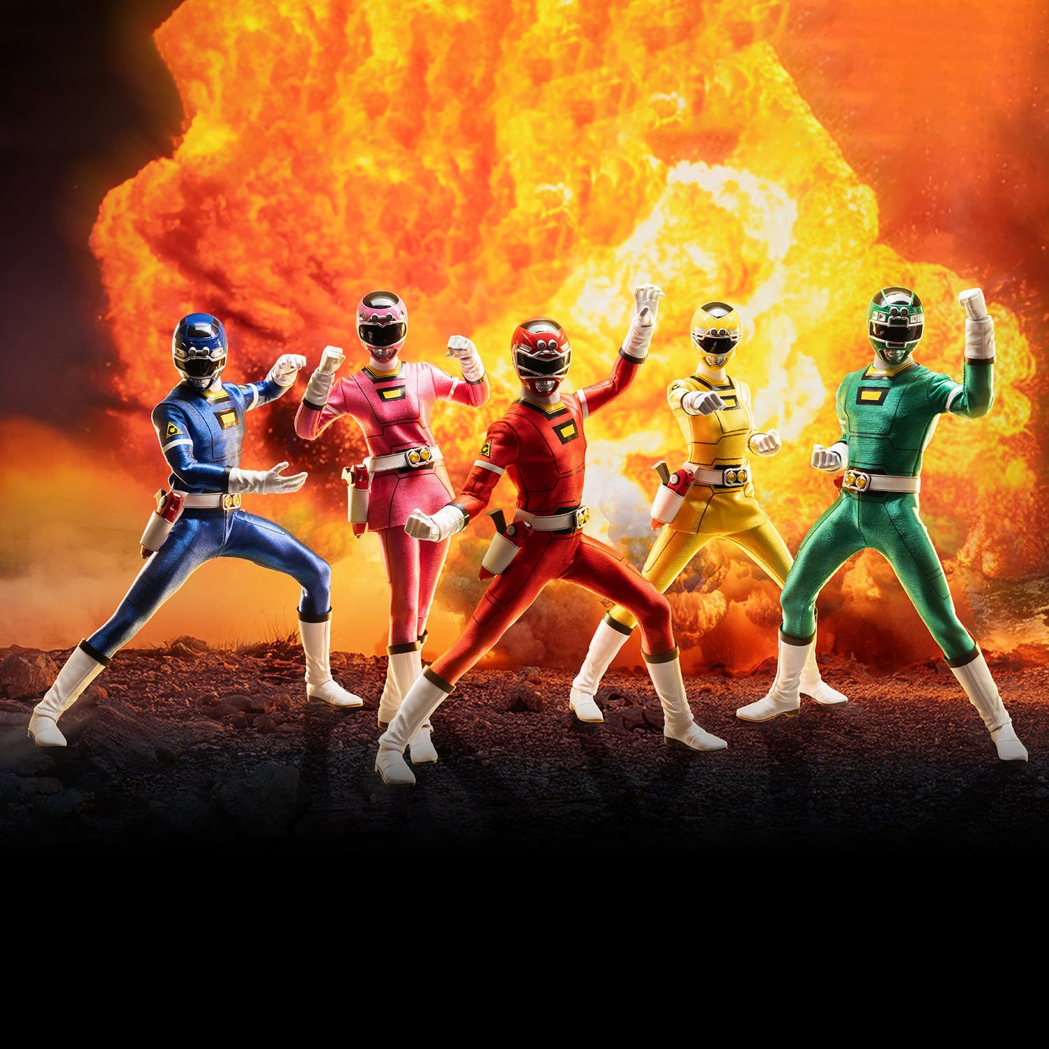 Threezero Figzero: Power Rangers Turbo - Pack Rangers