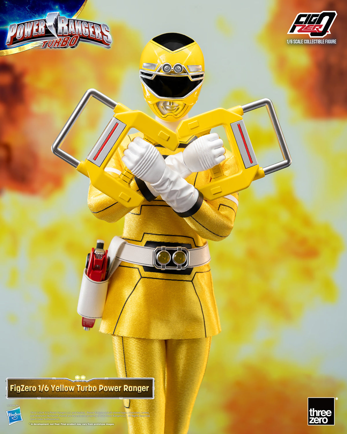 Threezero Figzero: Power Rangers Turbo  - Yellow Ranger Escala 1/6