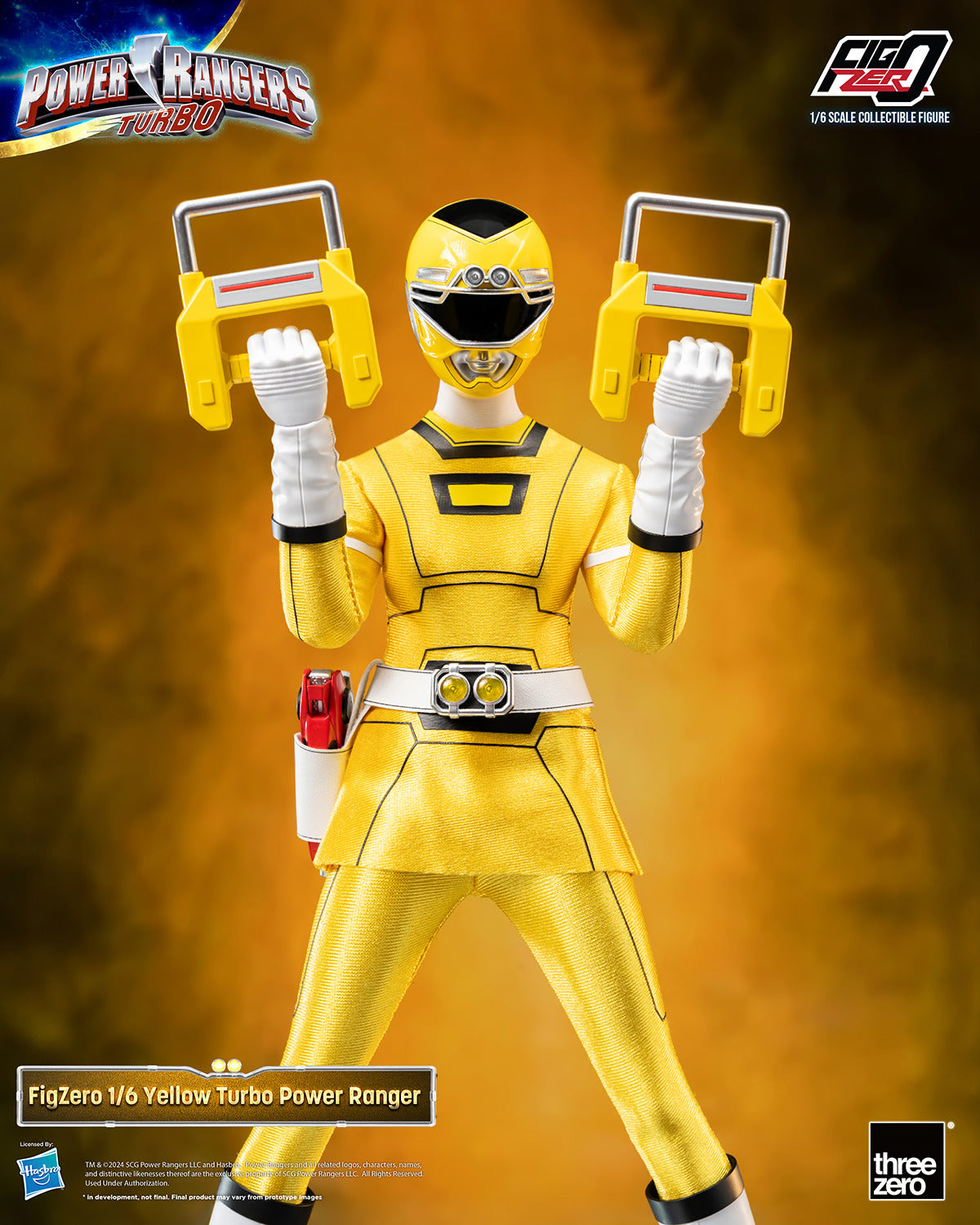 Threezero Figzero: Power Rangers Turbo  - Yellow Ranger Escala 1/6