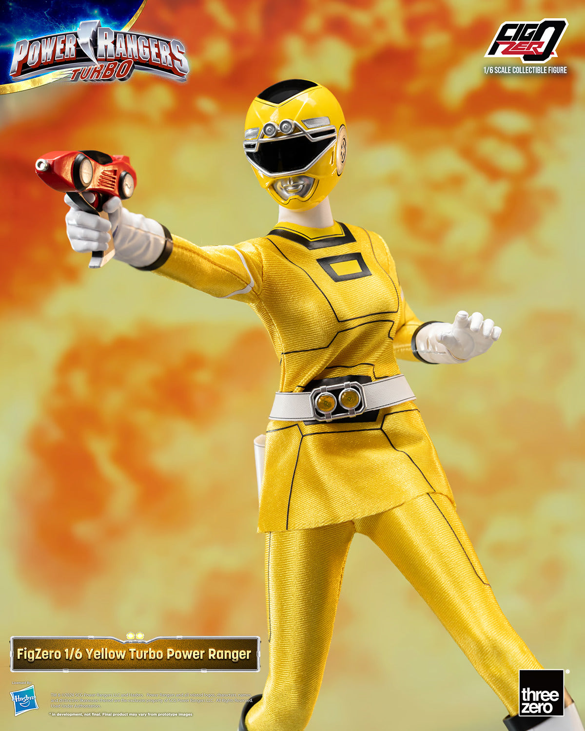 Threezero Figzero: Power Rangers Turbo  - Yellow Ranger Escala 1/6