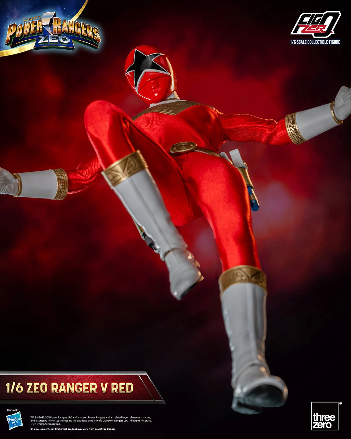 Threezero FigZero: Power Rangers Zeo - Ranger Rojo Zeo V Escala 1/6