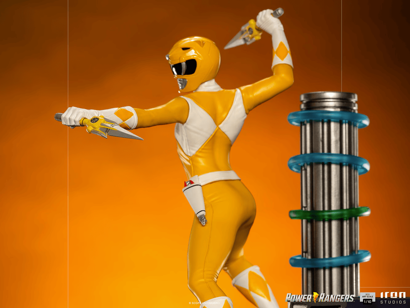 IRON Studios: Power Rangers - Yellow Ranger Escala de Arte 1/10