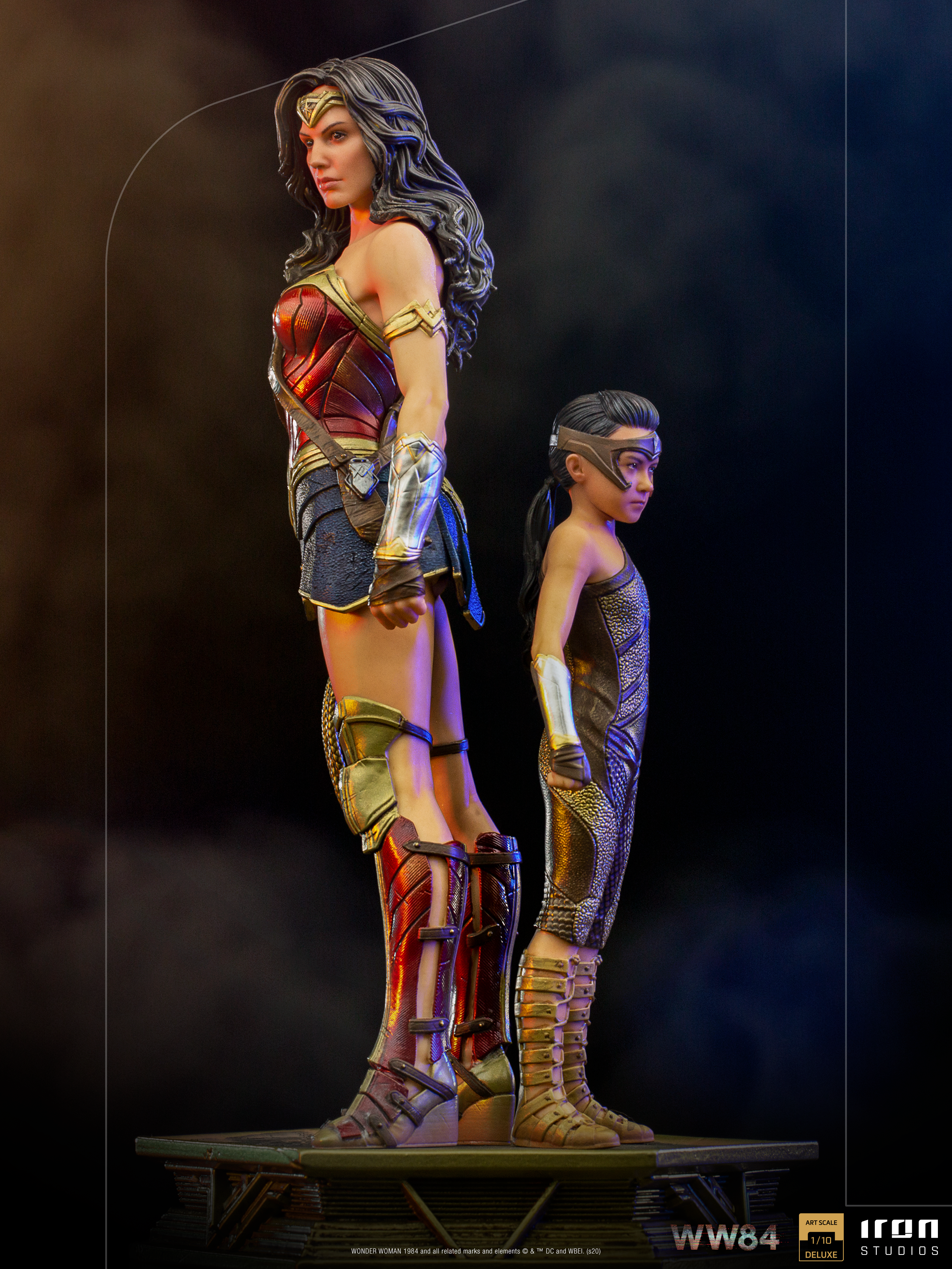 IRON Studios: DC WW84  - Wonder Woman y Diana Deluxe Escala de Arte 1/10