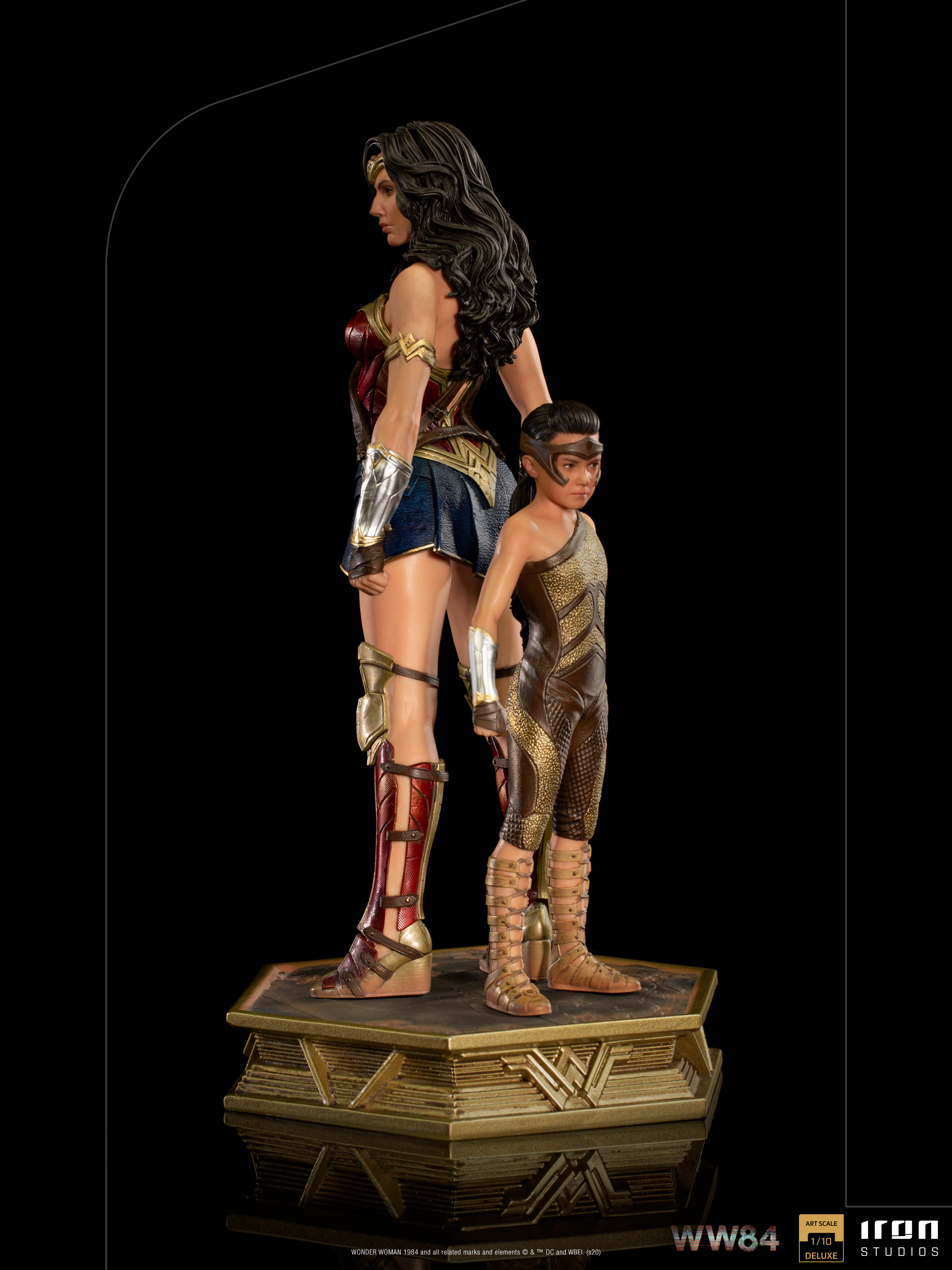 IRON Studios: DC WW84  - Wonder Woman y Diana Deluxe Escala de Arte 1/10