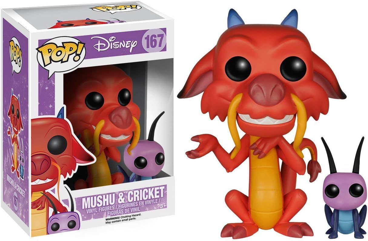 Funko Pop Disney: Mulan - Mushu y El Grillo De La Suerte