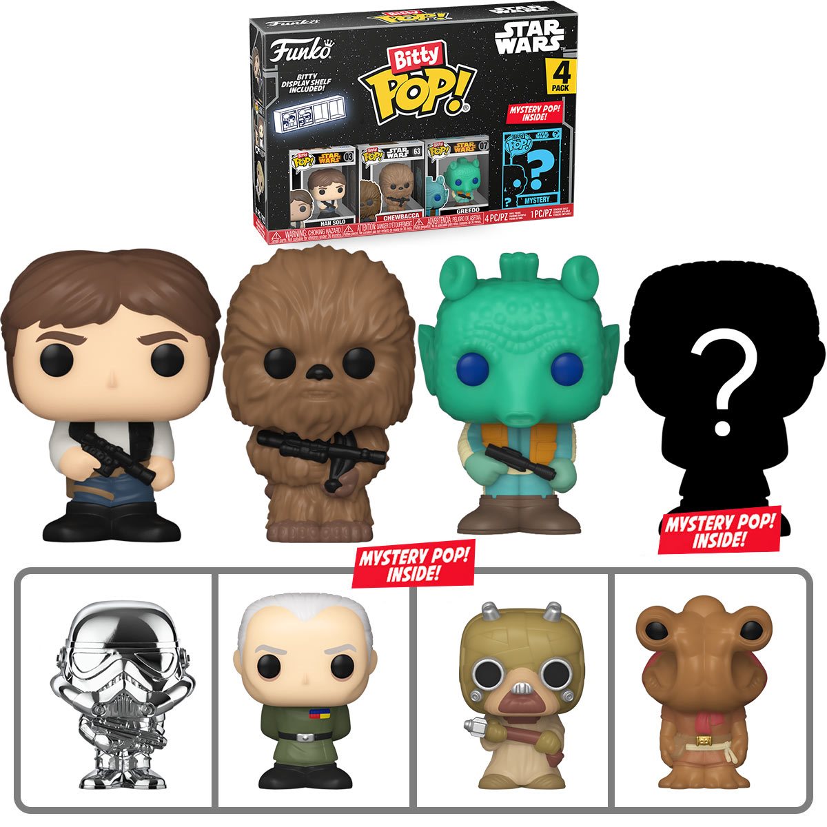 Funko Bitty Pop: Star Wars - Han Solo 4 Pack