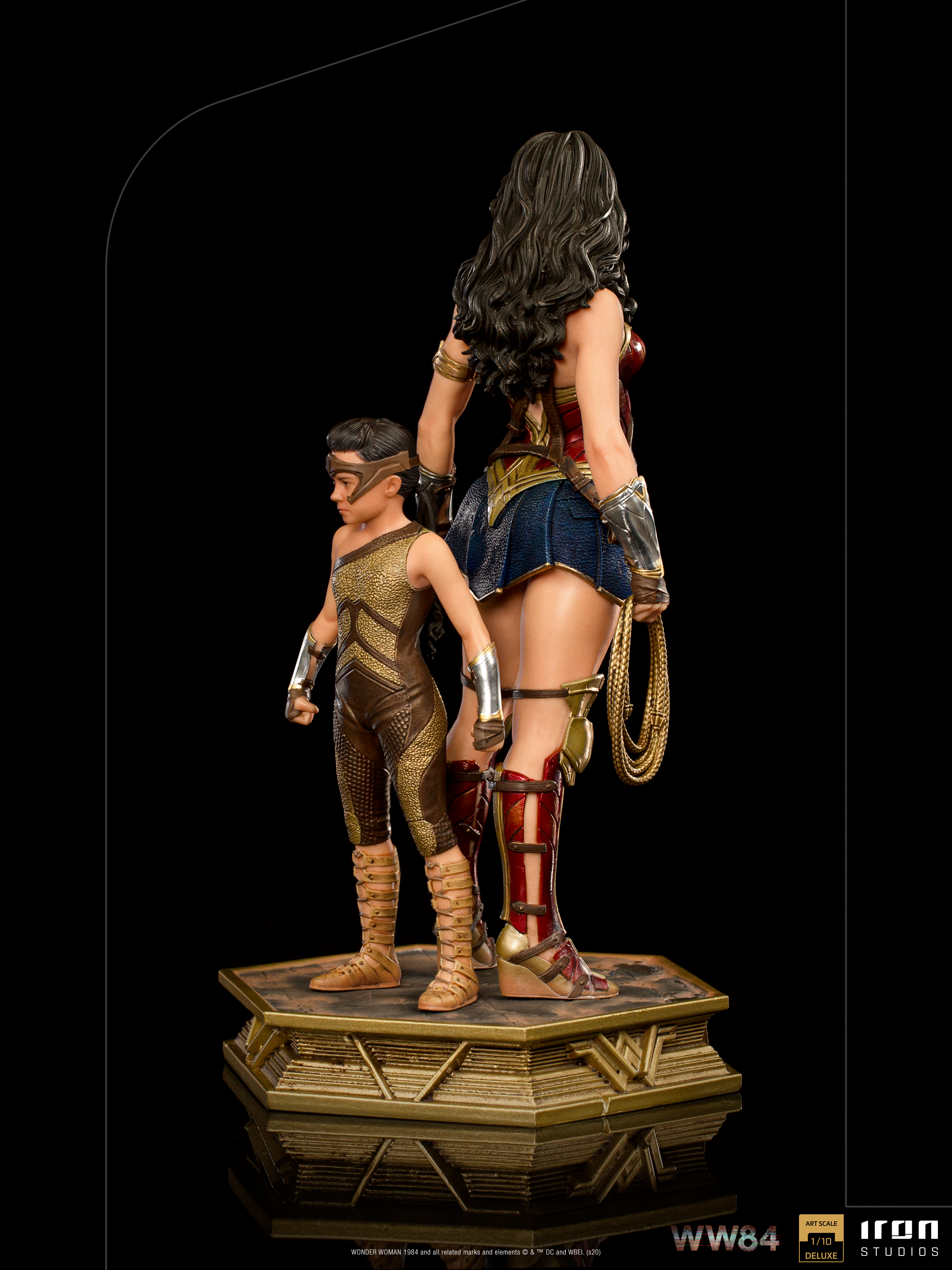 IRON Studios: DC WW84  - Wonder Woman y Diana Deluxe Escala de Arte 1/10