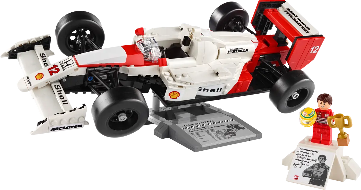 LEGO Icons McLaren MP4/4 y Ayrton Senna 10330