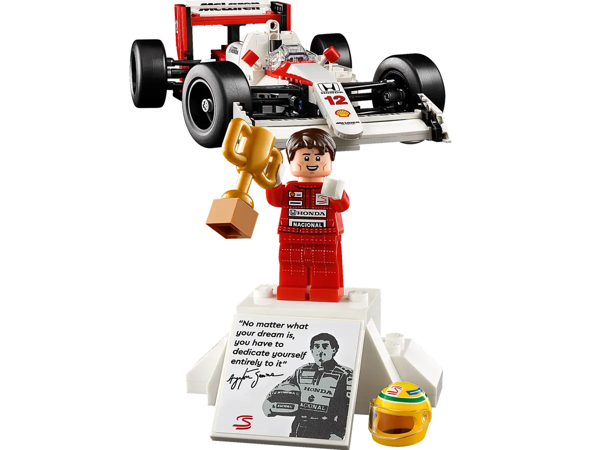 LEGO Icons McLaren MP4/4 y Ayrton Senna 10330