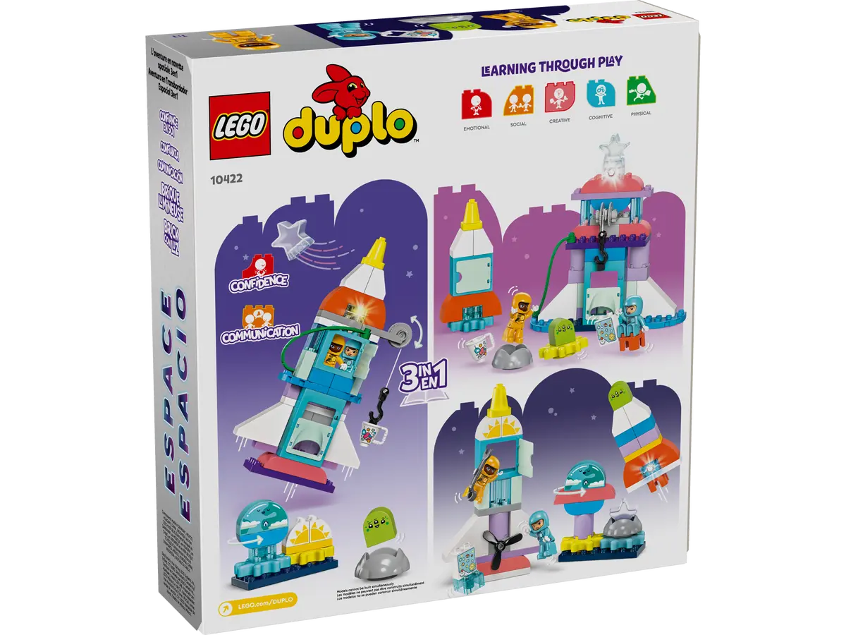 LEGO DUPLO Aventura en Cohete Espacial 3 en 1 10422