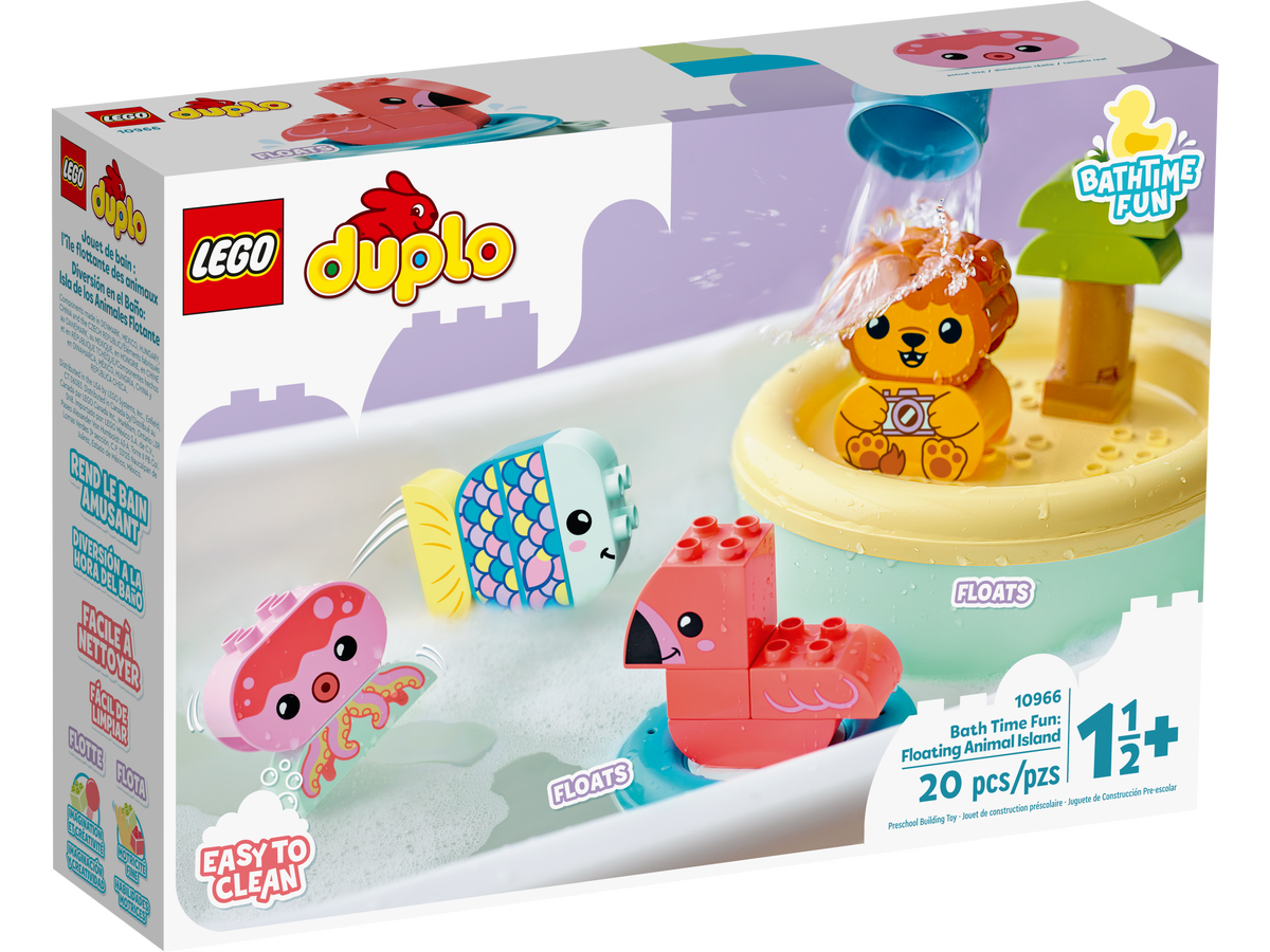 LEGO DUPLO My First Diversion en el Ba√±o: Isla de los Animales Flotante 10966