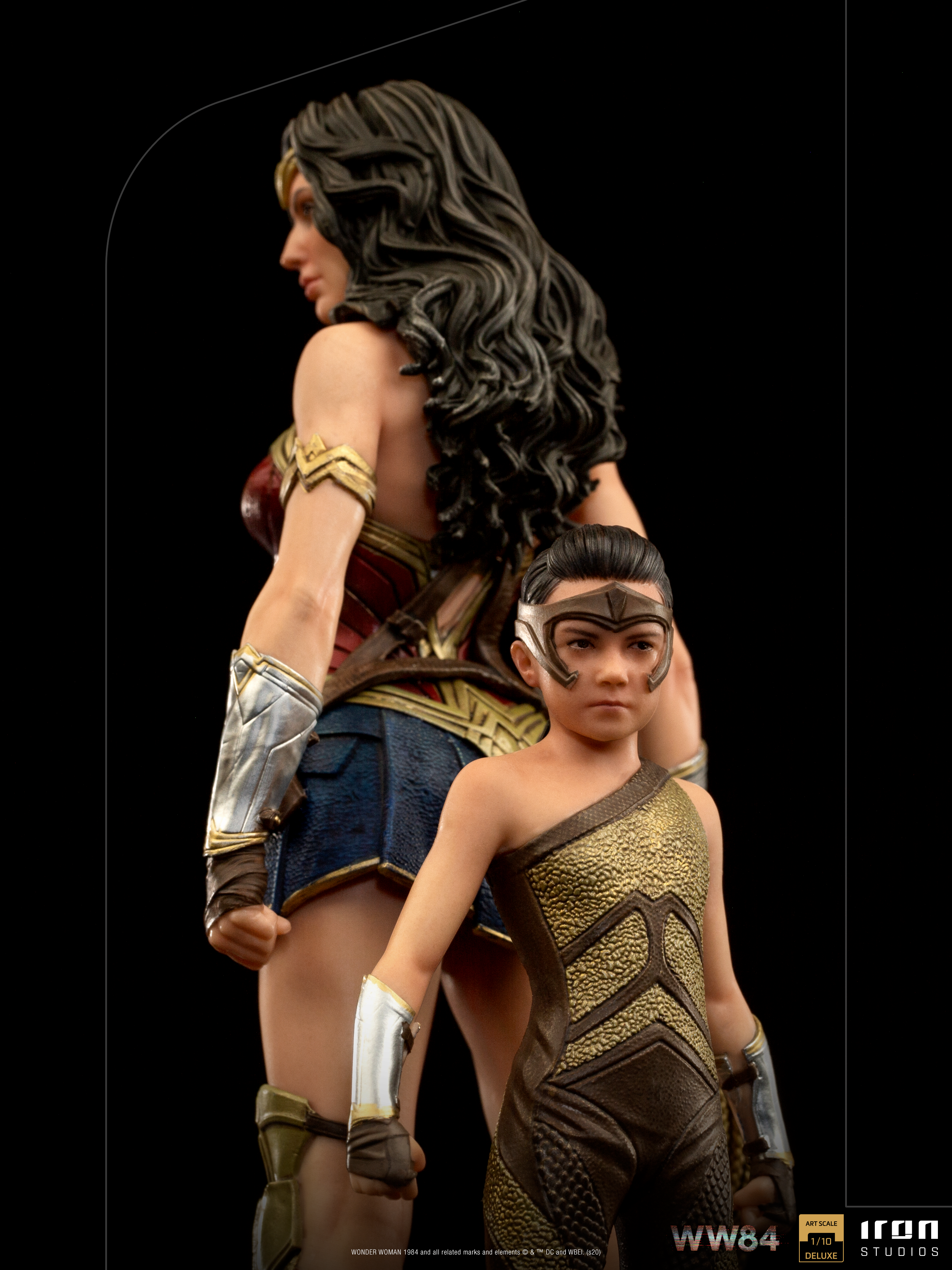 IRON Studios: DC WW84  - Wonder Woman y Diana Deluxe Escala de Arte 1/10