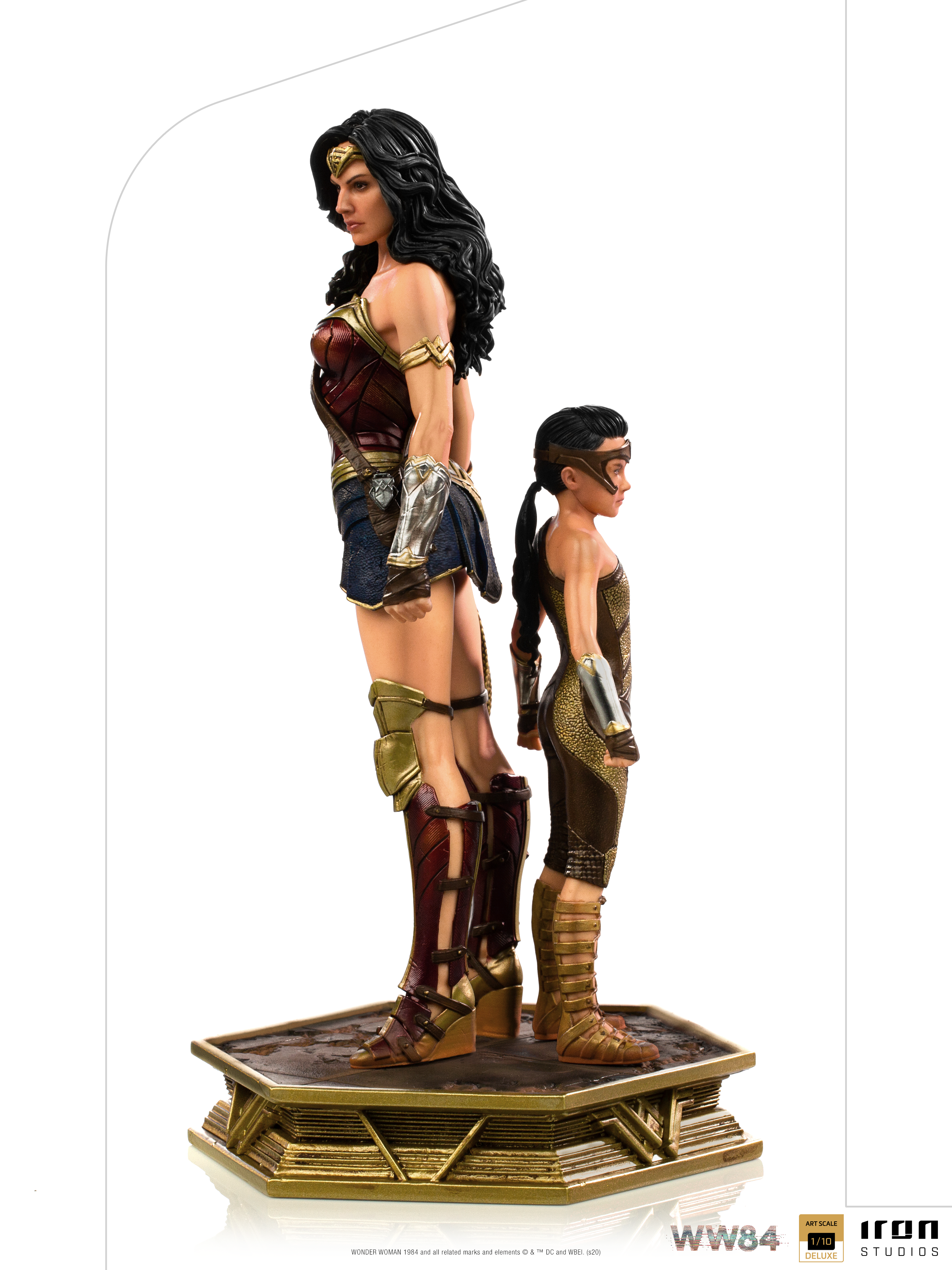 IRON Studios: DC WW84  - Wonder Woman y Diana Deluxe Escala de Arte 1/10