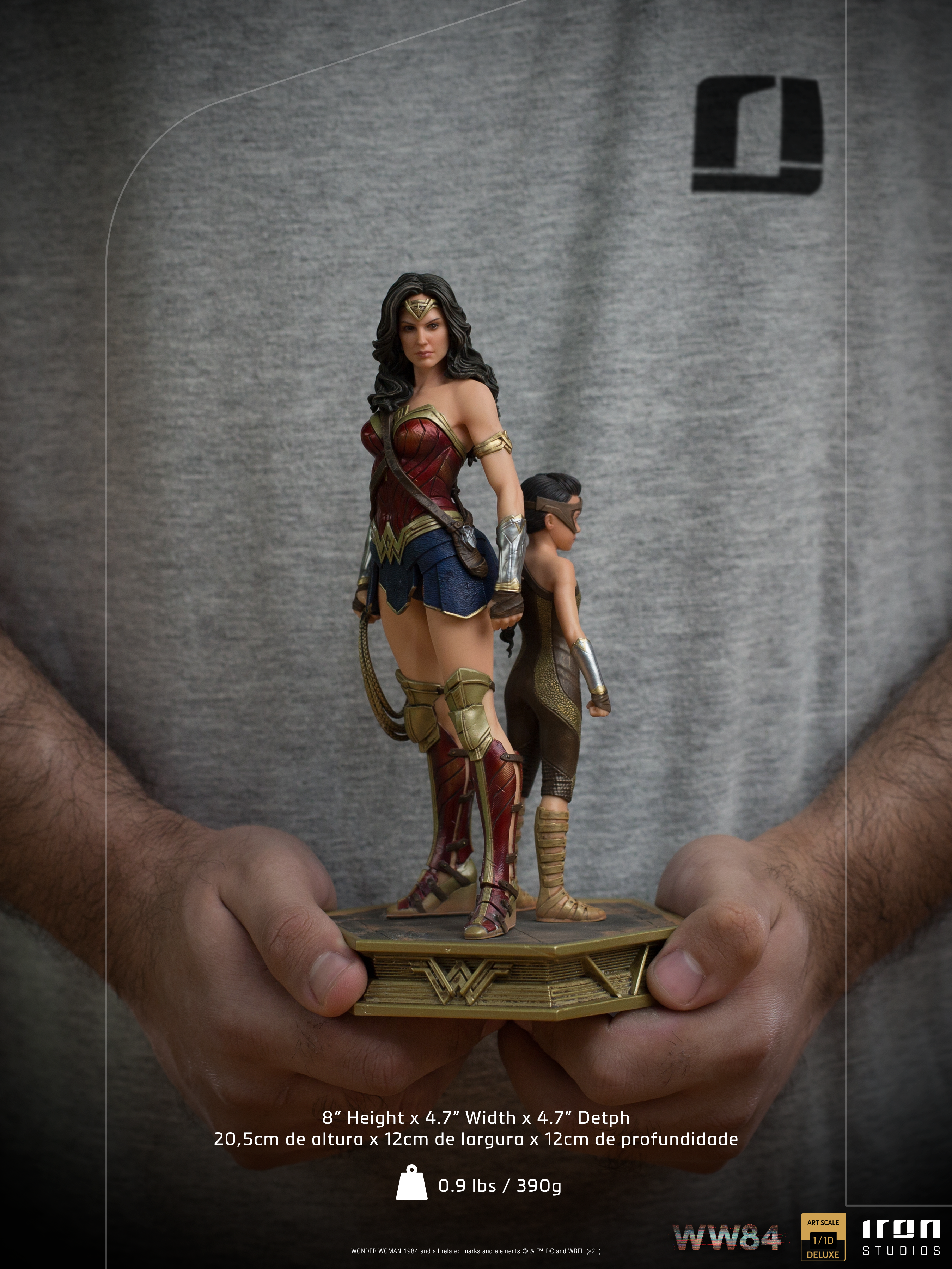 IRON Studios: DC WW84  - Wonder Woman y Diana Deluxe Escala de Arte 1/10