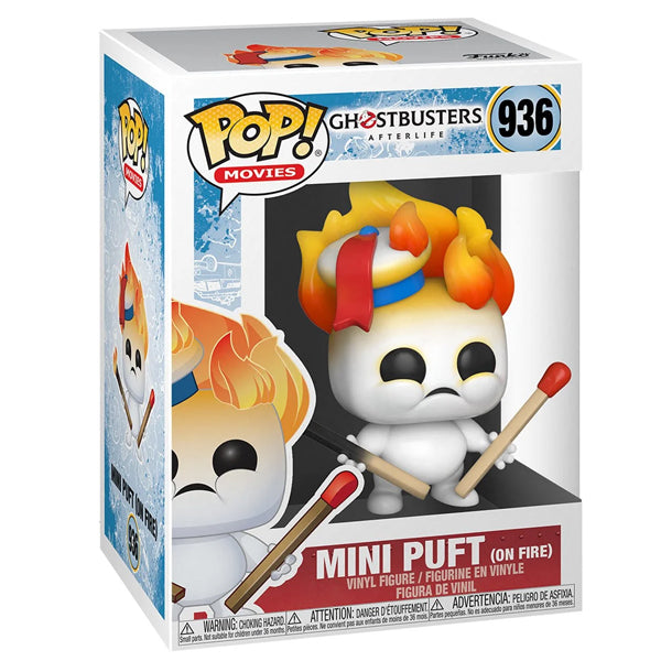 Funko Pop Movies: Cazafantasmas 3: Afterlife -  Mini Puft en Llamas