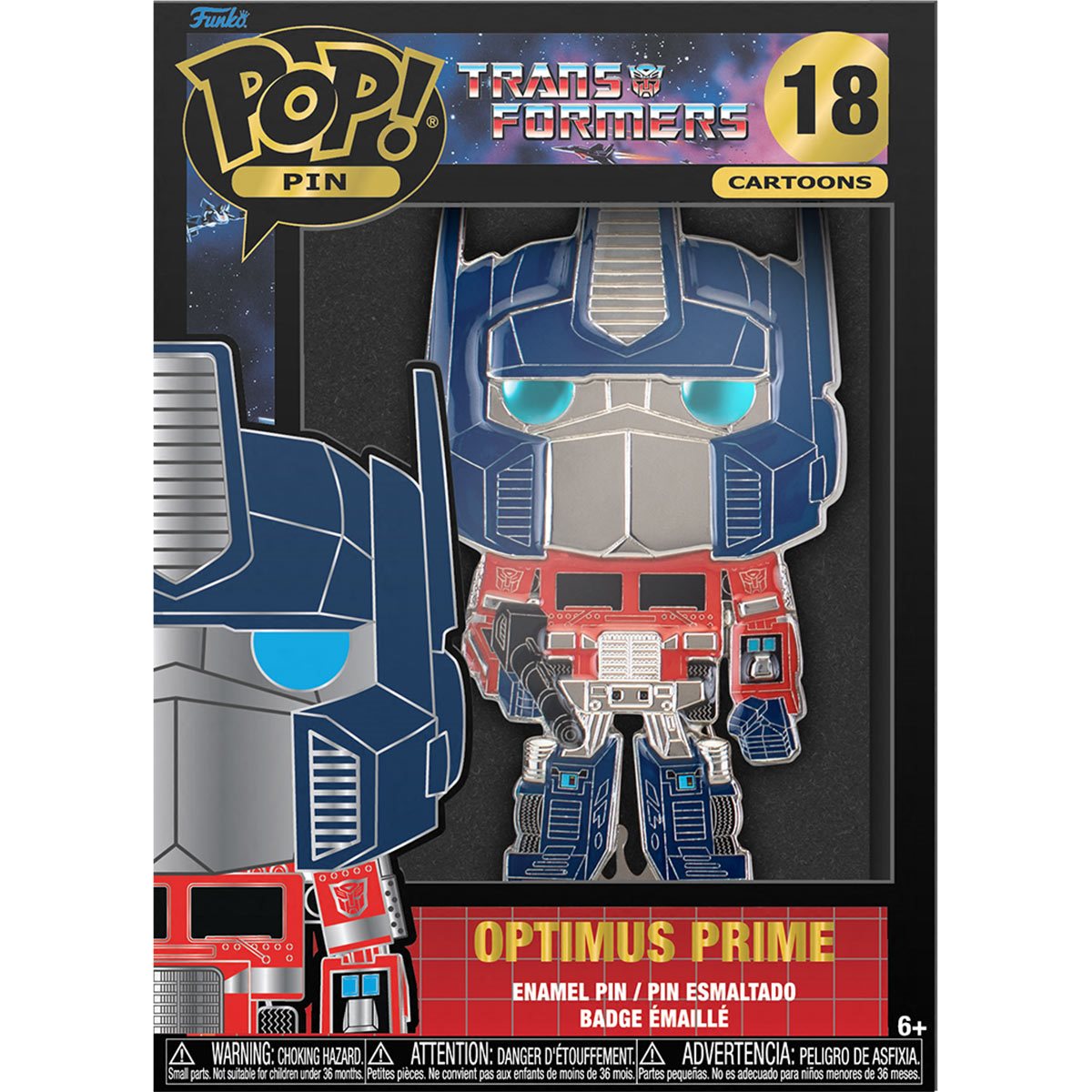 Funko Pop Pin: Transformers - Optimus Prime Esmaltado