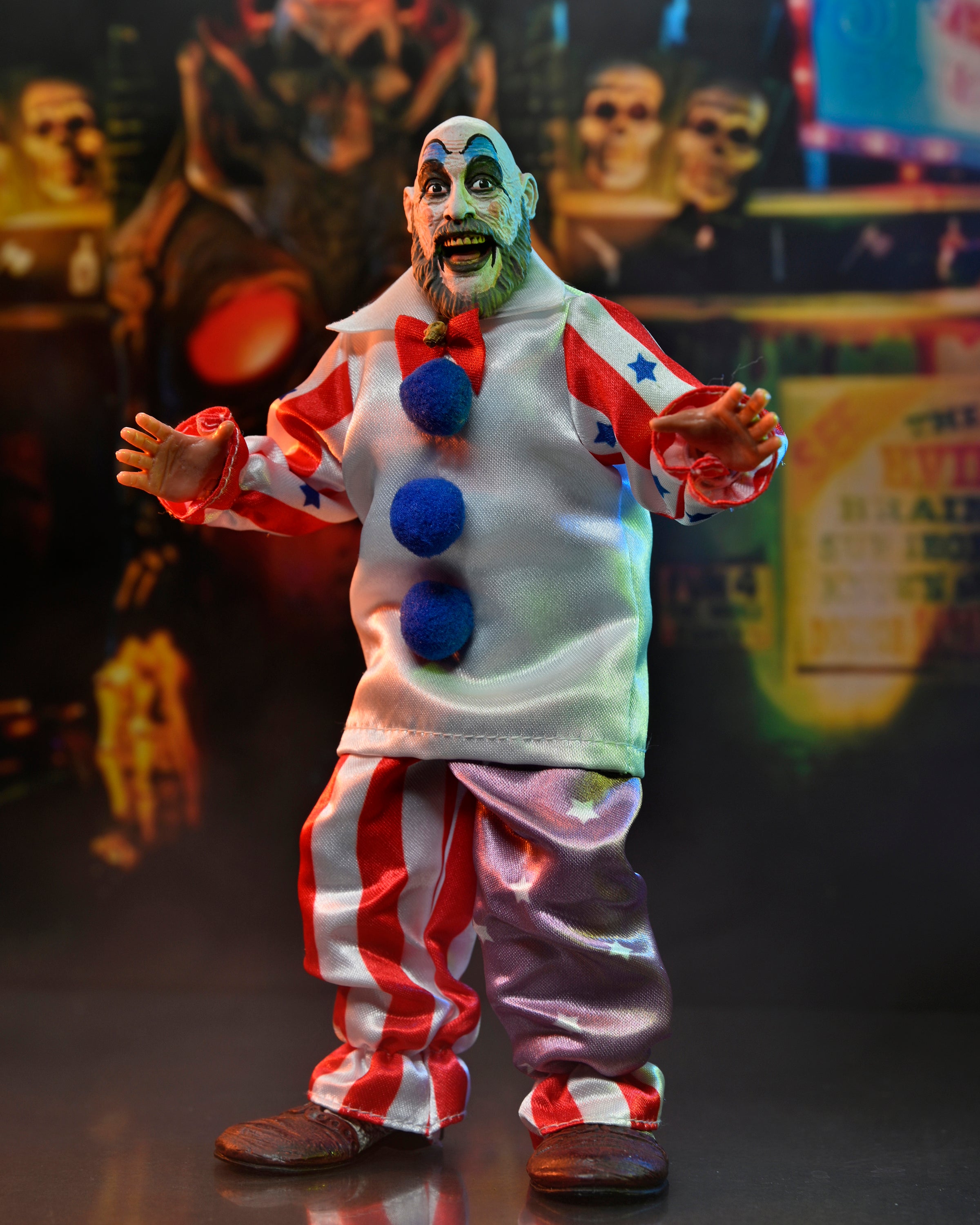 NECA Figura de Accion Vestida: House of 1000 Corpses - Captain Spaulding 8 Pulgadas