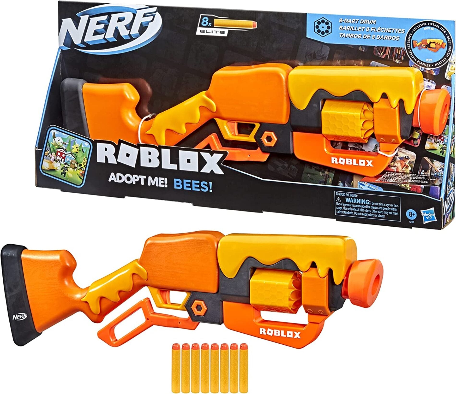 Nerf: Roblox - Escopeta Adopt Me Bees Lanzador De Dardos