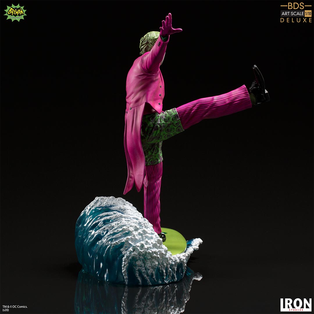 IRON Studios: DC Batman 66 - Joker Deluxe BDS Escala de Arte 1/10