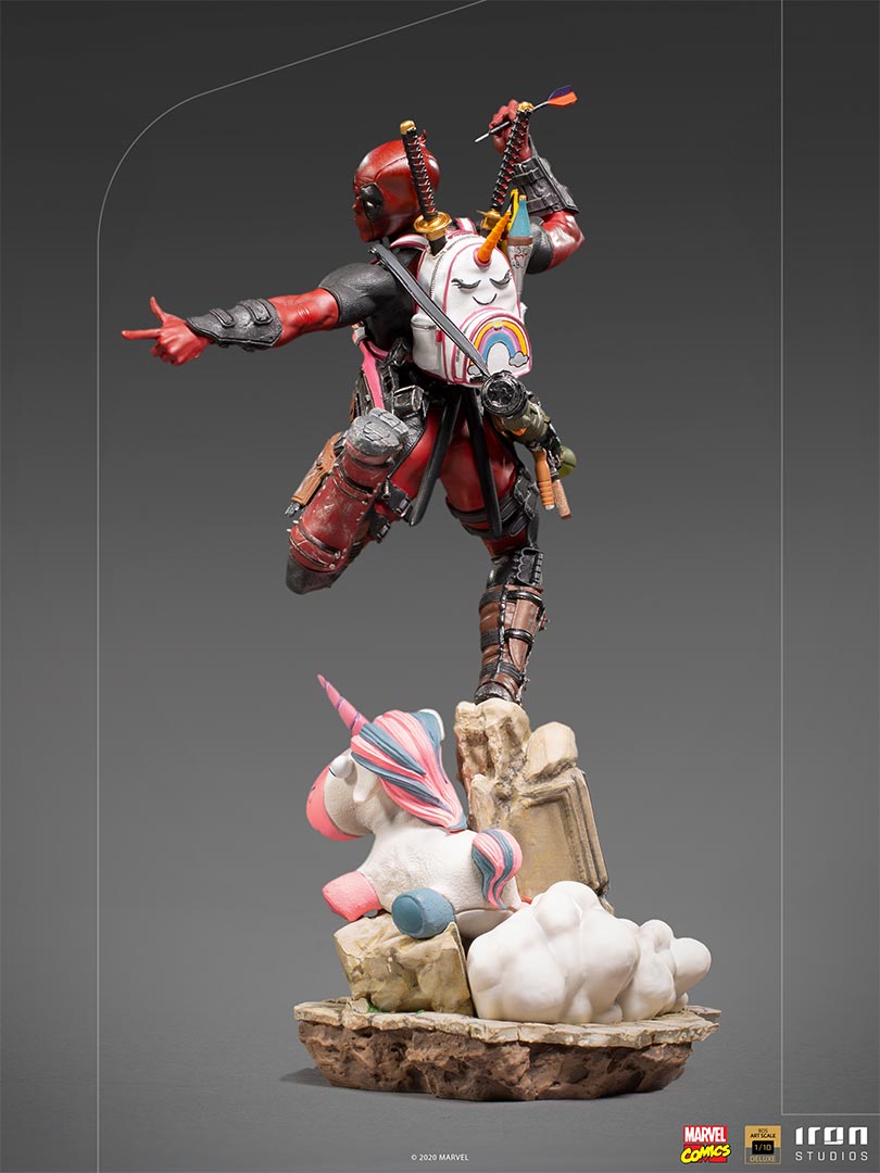 IRON Studios: Marvel X Men - Deadpool Deluxe BDS Escala de Arte 1/10