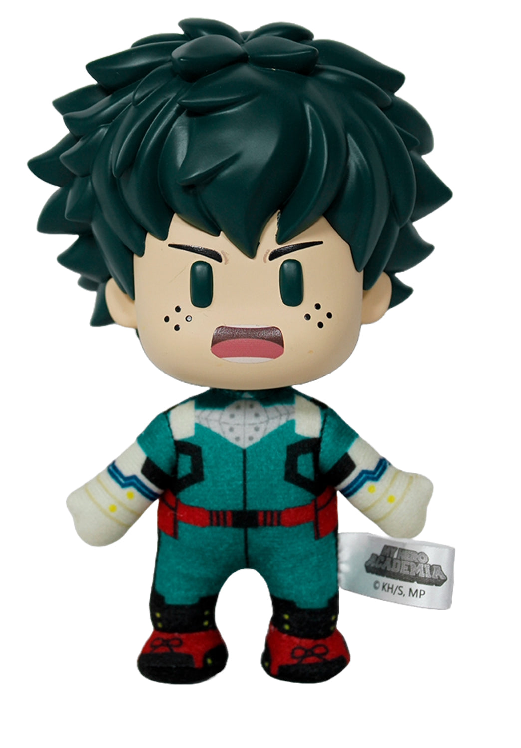 Great Eastern Figurekey: My Hero Academia - Izuku Midoriya Deku Fighting Peluche 4.5 Pulgadas