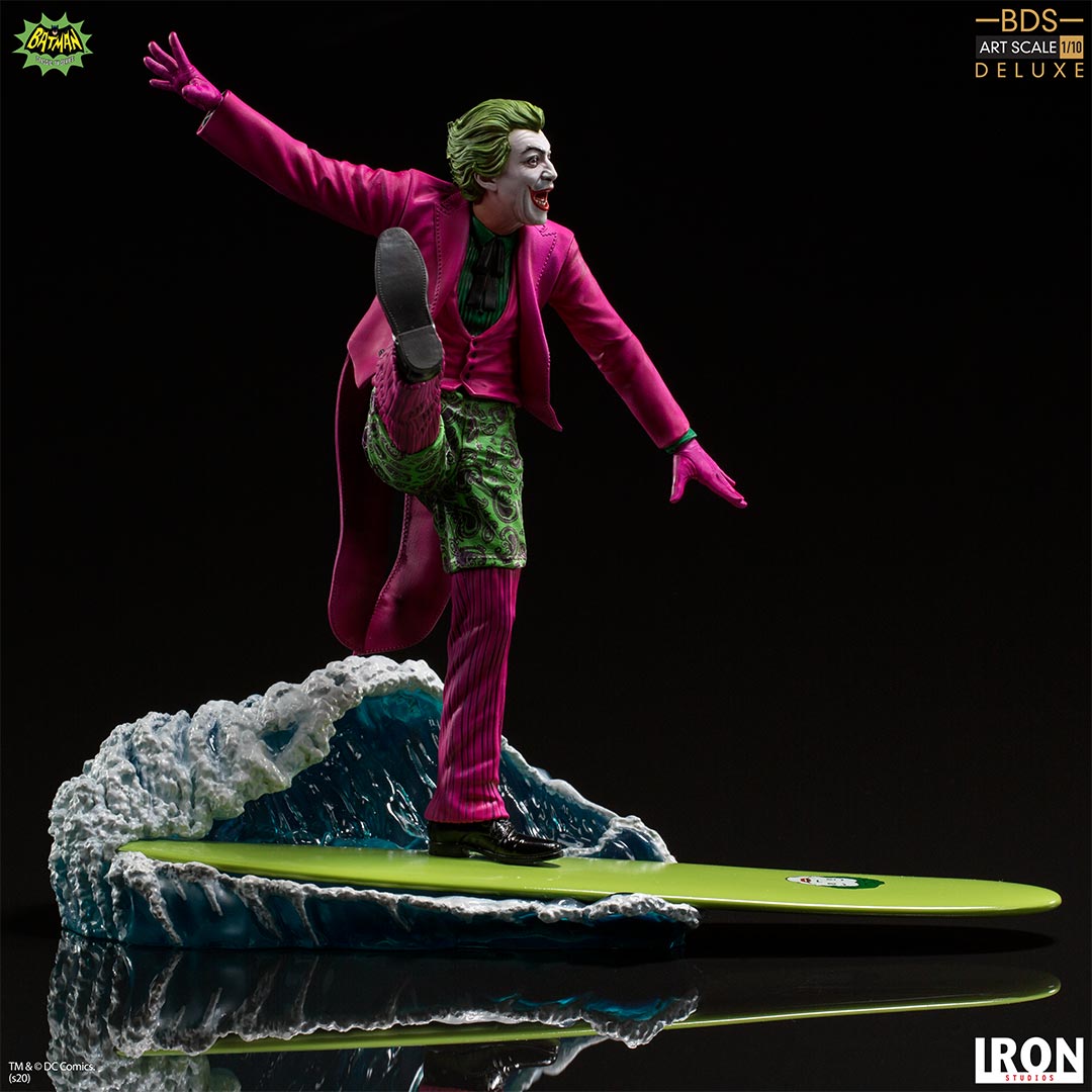 IRON Studios: DC Batman 66 - Joker Deluxe BDS Escala de Arte 1/10