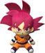 Great Eastern Plush: Dragon Ball Super - Goku Dios Saiyajin Sentado Peluche 7 Pulgadas