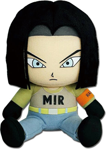 Great Eastern Plush: Dragon Ball Super - Androide 17 sentado Peluche 7 Pulgadas