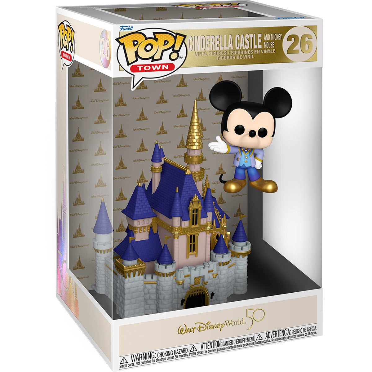 Funko Pop Town: Walt Disney World 50 Aniversario - Castillo y Mickey