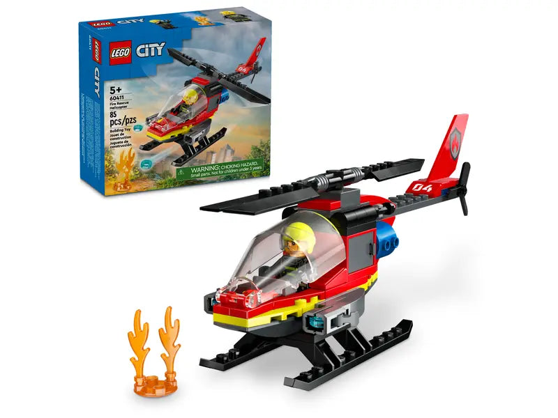 LEGO City Helicoptero De Rescate De Bomberos 60411