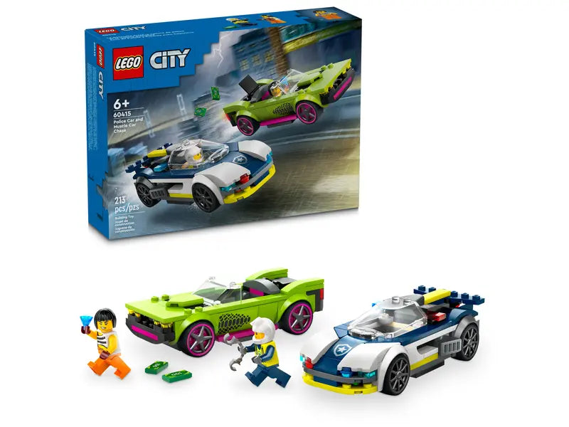 LEGO City Coche de Polic‚àö‚â†a y Potente Deportivo 60415