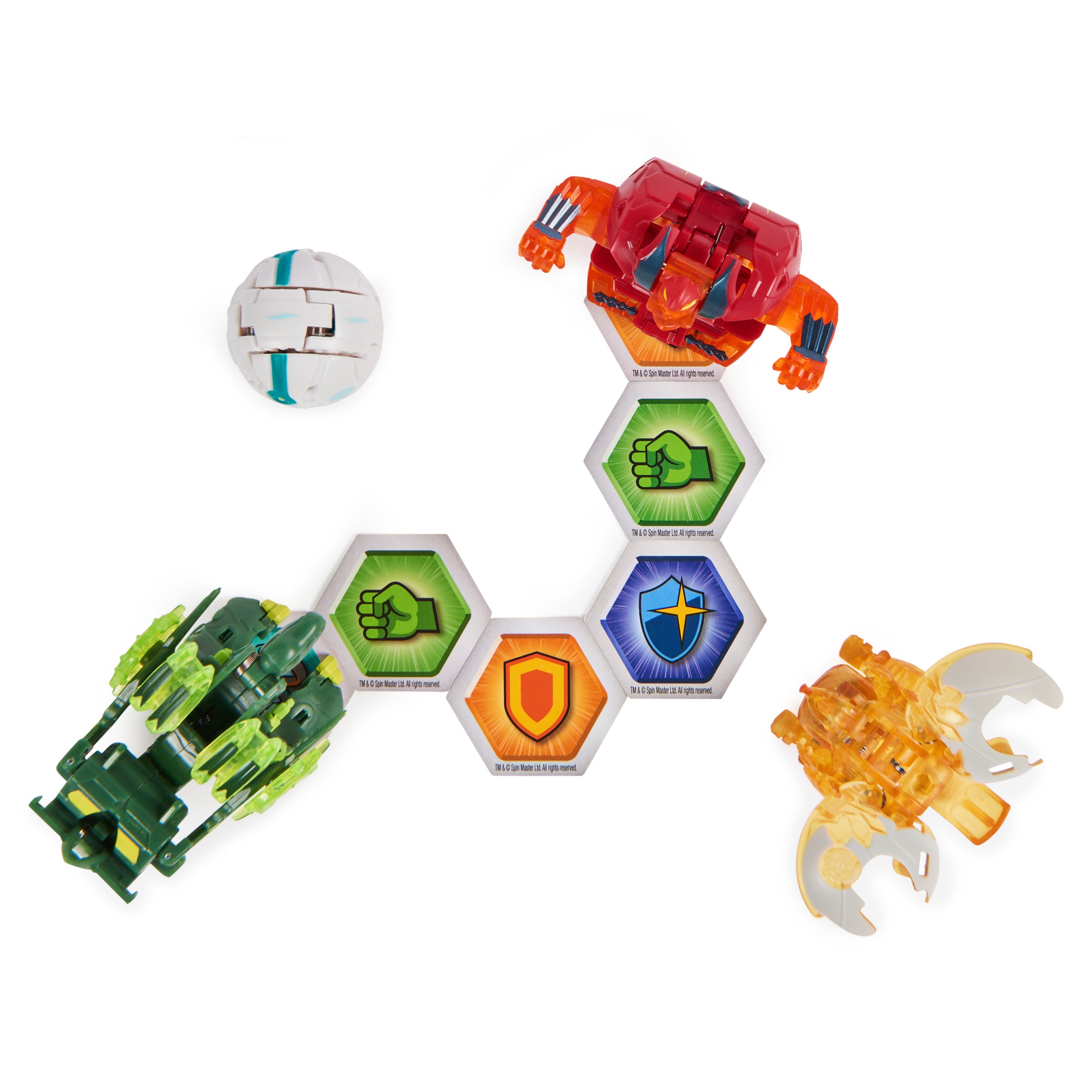 Bakugan: Bakugan Legends - Pack Dragonoid Nova, Ultra Trox, Geogan Surturan Y Centipod