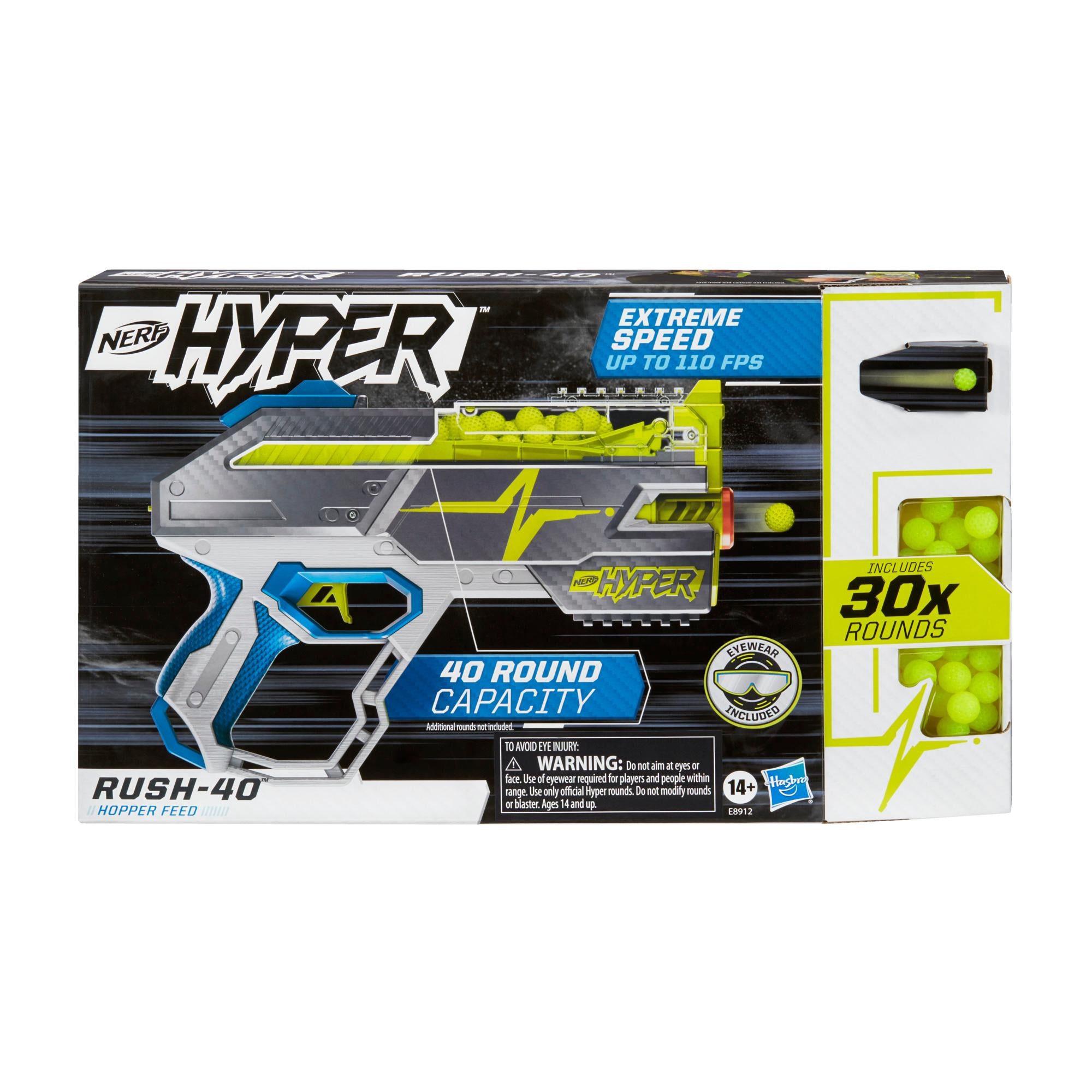 Nerf Hyper: Rush 40 Lanzador De Dardos