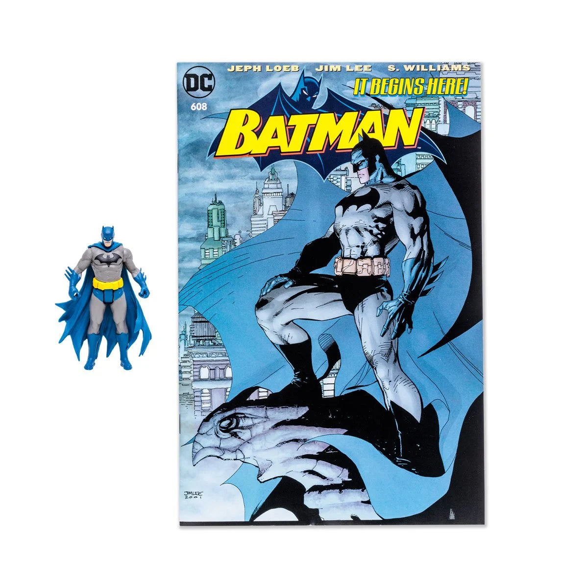 DC Direct Page Punchers: Batman - Hush Batman Figura de Accion de 3 Pulgadas con Comic