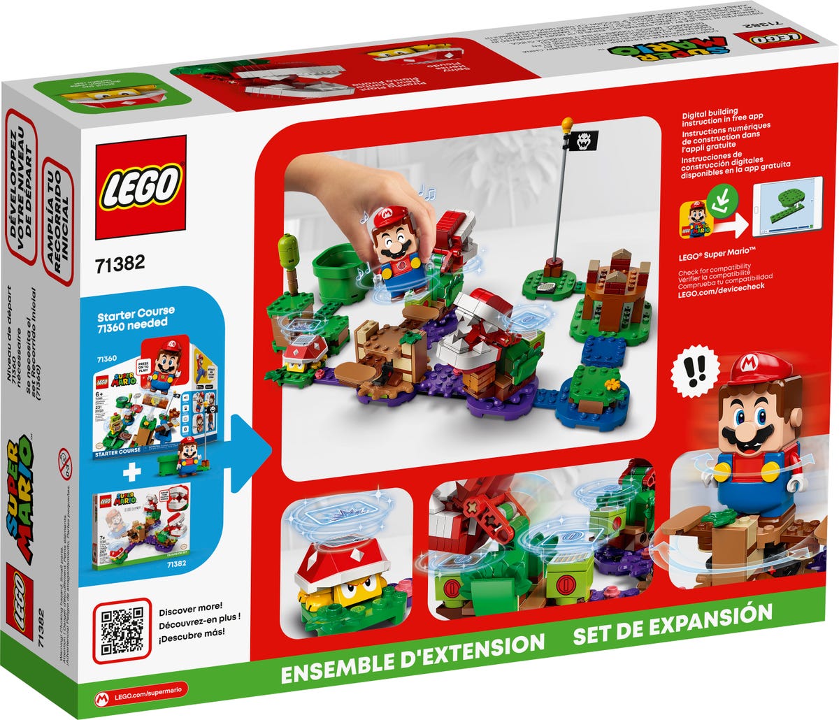 LEGO Super Mario Set de Expansion: Desafio desconcertante de las Plantas Piraña 71382