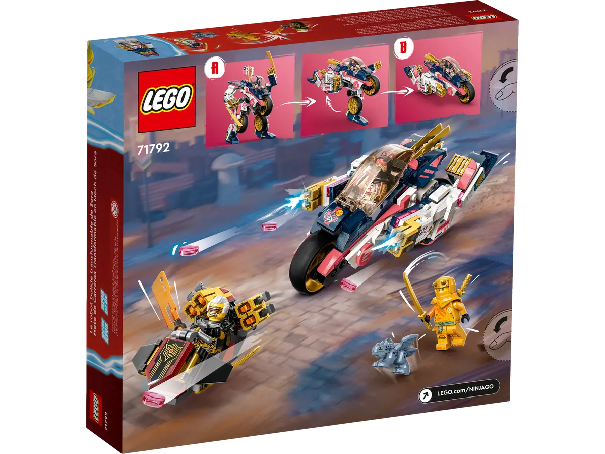 LEGO Ninjago Moto de Carreras Transformable en Meca de Sora 71792