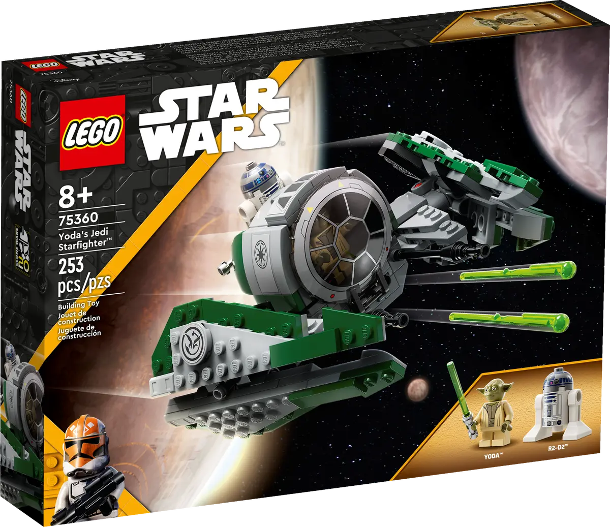 LEGO Star Wars Caza Estelar Jedi de Yoda 75360