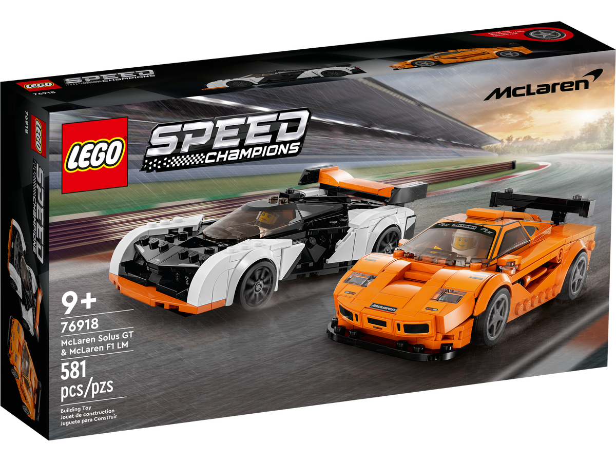 LEGO Speed Champions McLaren Solus GT y McLaren F1 LM 76918