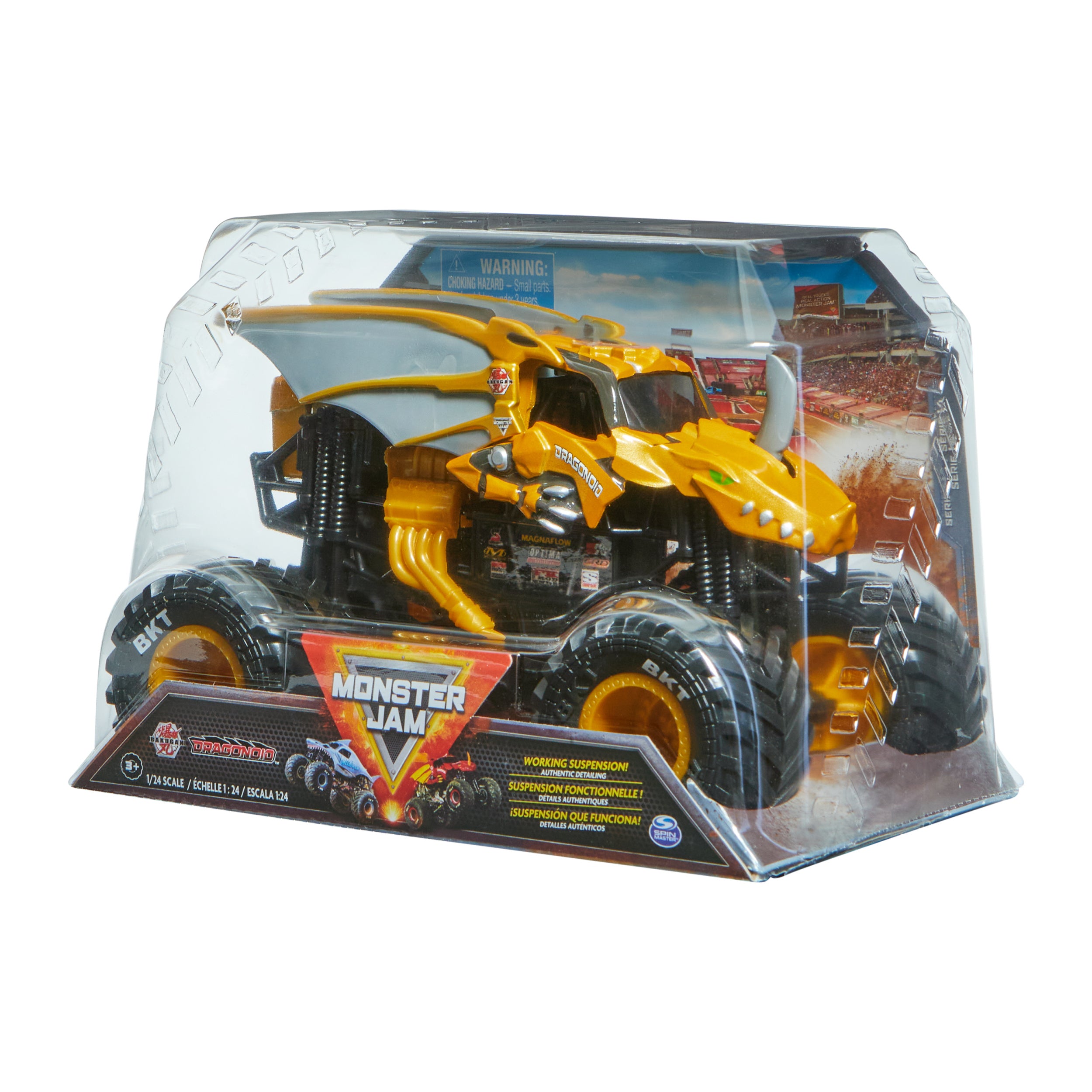 Monster Jam: Monster Jam Die Cast 1/24 - Bakugan Dragonoid Aurelus