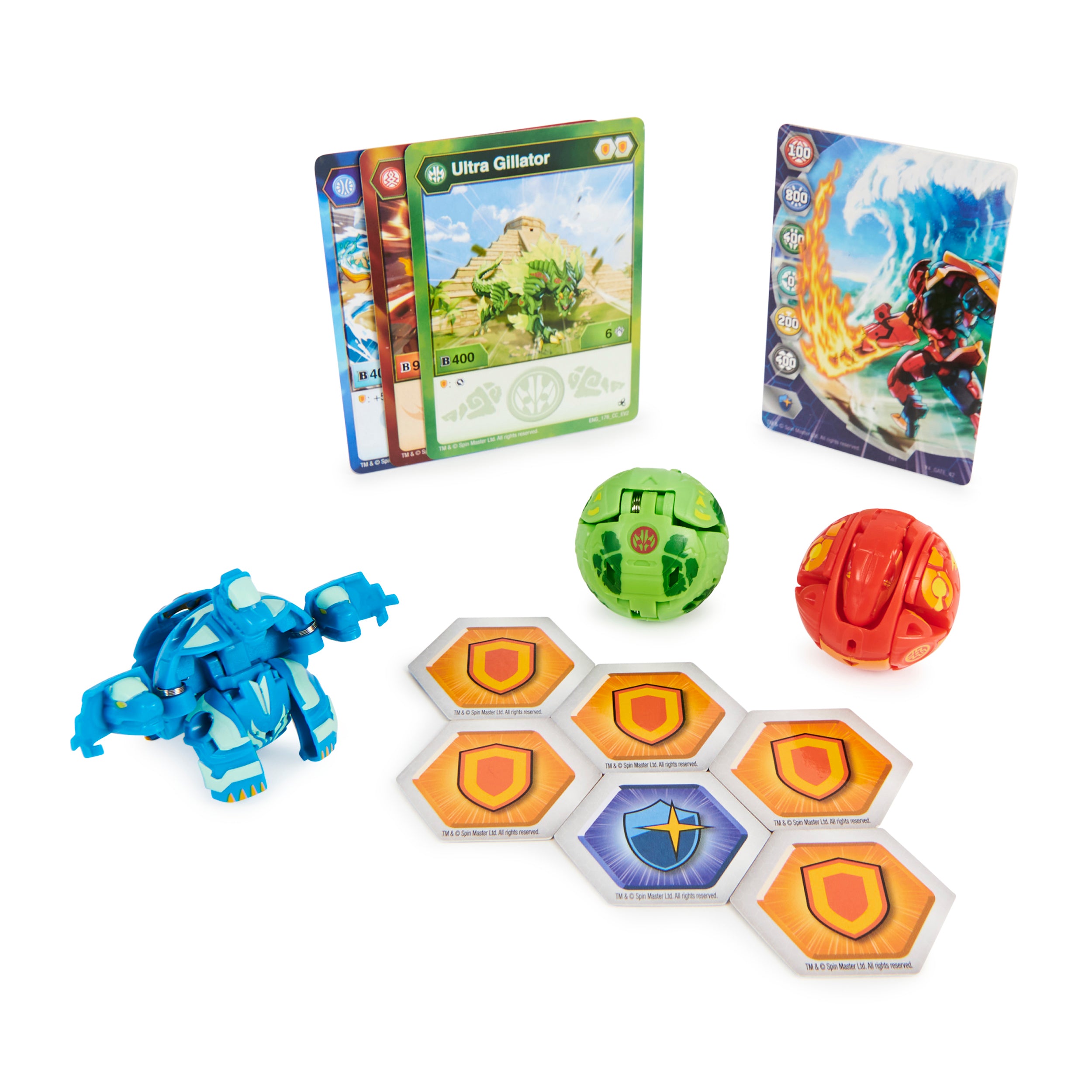 Bakugan: Evolutions Starterpack - Gillator Ultra, Trox Y Howlkor