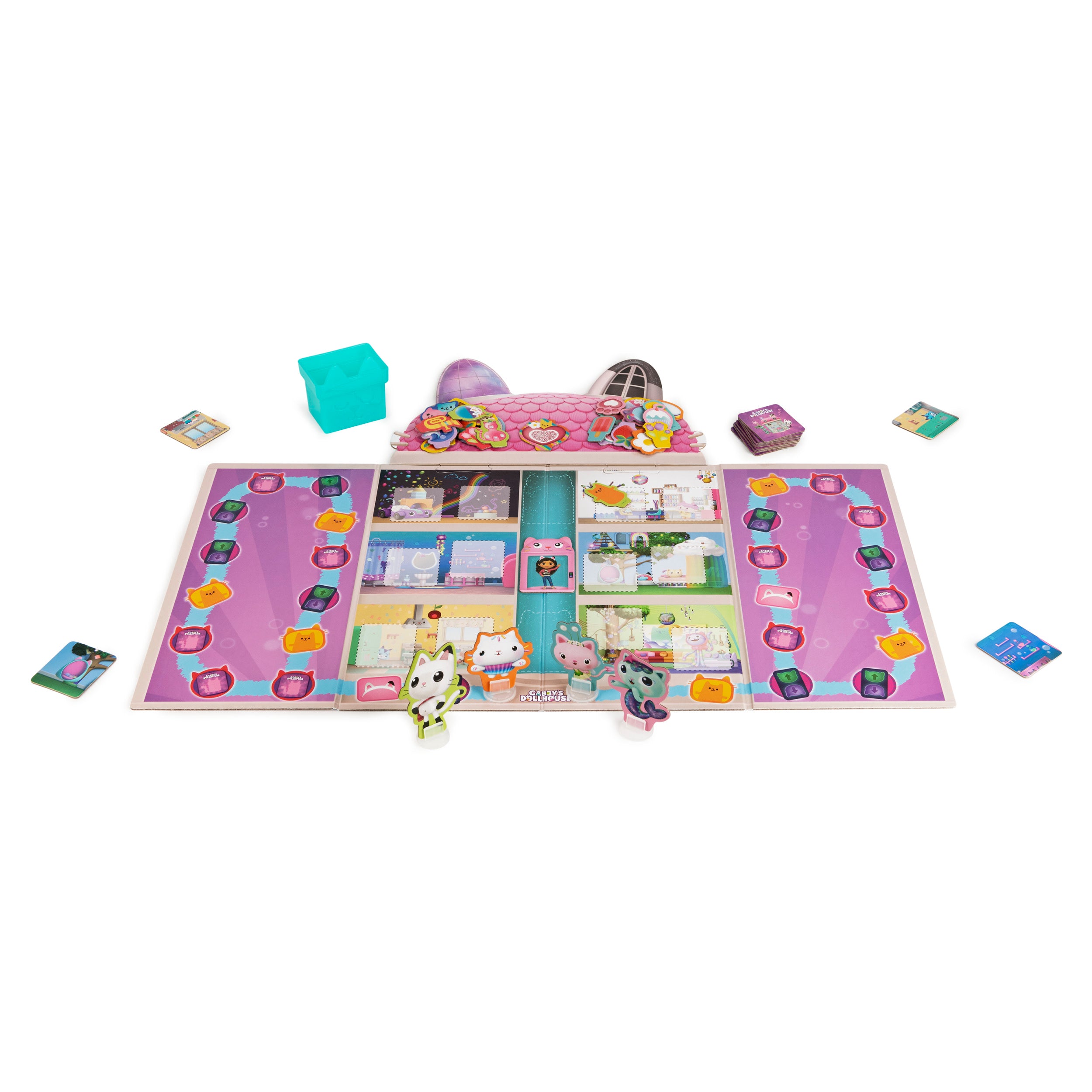 Cardinal: Gabbys Dollhouse - Miau El Asombroso Juego De Mesa