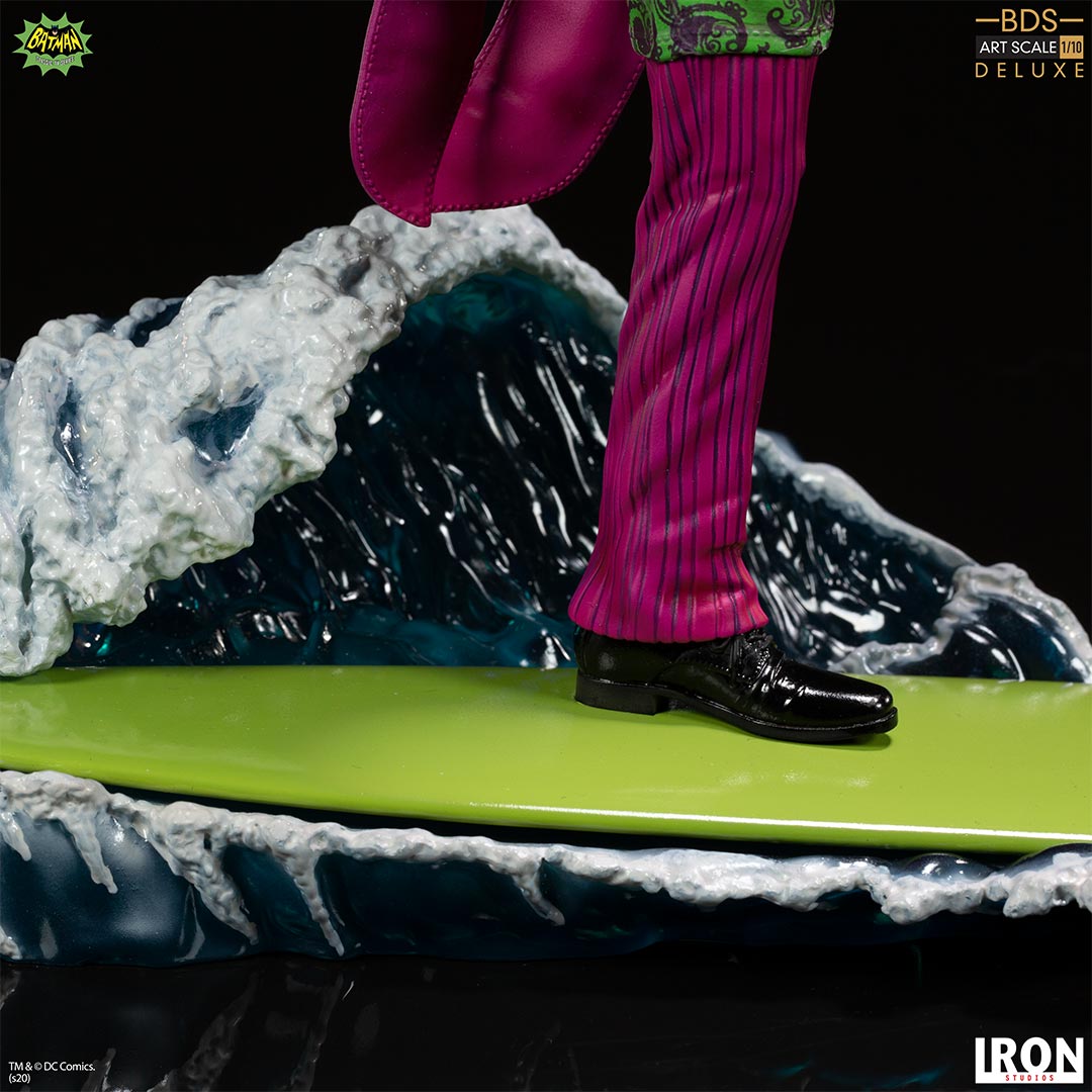 IRON Studios: DC Batman 66 - Joker Deluxe BDS Escala de Arte 1/10